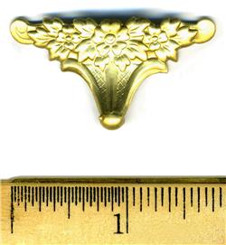Brass Box Foot, curved