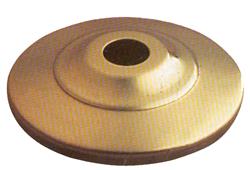 1 4-1/2" Spun Brass Vase Cap Diamond Vented Unfinished 