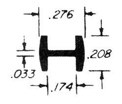 13/64" Round H Lead Came (#9)