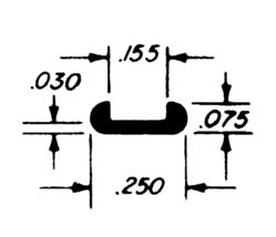 5/64" Round U Lead Came (#8515)