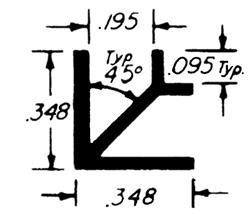 90 Degree Angle Lead Came (#94)