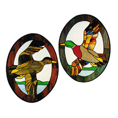 Carolyn Kyle Stained Glass Pattern - Mallards in Flight (CKE-19)