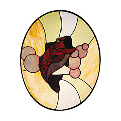 Carolyn Kyle Stained Glass Pattern - Fish Jumping (CKE-28)