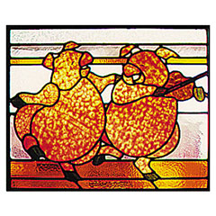 Carolyn Kyle Stained Glass Pattern - Pig Jig (CKE-88)