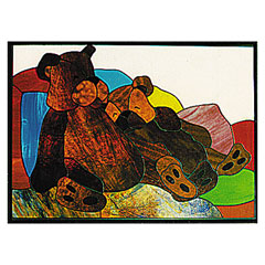 Carolyn Kyle Stained Glass Pattern - Cuddle up Bears (CKE-91)