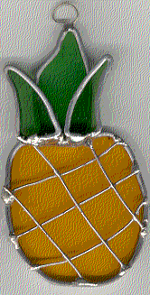 Pensive Pineapple Stained Glass Suncatcher Kit