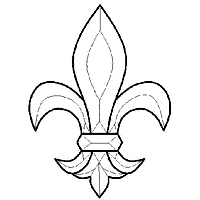 Fleur-de-Lis Bevel Cluster