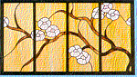 J-44 Dogwood Window Discount Stained Glass Pattern