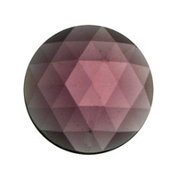 25mm (1") Amethyst Round Faceted Jewel