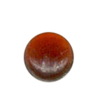 15mm (5/8") Dark Amber Round Smooth Jewel