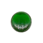 15mm (5/8") Green Round Smooth Jewel