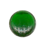 18mm (3/4") Green Round Smooth Jewel