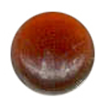 25mm (1") Dark Amber Round Smooth Jewel