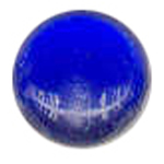 25mm (1") Dark Blue Round Smooth Jewel