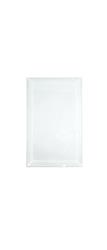 5-3/8" x 8" Clear Rectangle Bevel