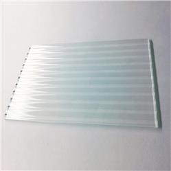 Clear Bevel, Fluted 6-7/8" x 6"