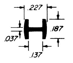 3/16" Round H Lead Came (#22) - Mini Case