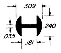 1/4" Round H Lead Came (#30) - Mini Case