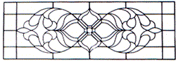 WP-53 Victorian Stained Glass Window Pattern