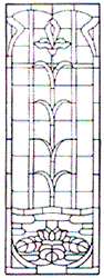 WP-61 Victorian Stained Glass Window Pattern