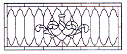 W-D Urn Stained Glass Window Pattern