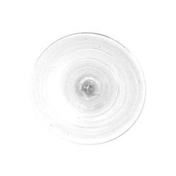 4" Clear Rondel (Krosno)