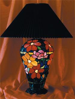 Bradley Base Peony Lamp Base Pattern (LB10-2)