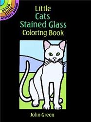 Little Cats Stained Glass Coloring Book (Pocket sized)