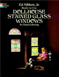 Ready-to-Use Dollhouse Stained Glass Windows