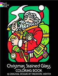 Christmas Stained Glass Coloring Book