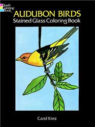 Audubon Birds Stained Glass Coloring Book