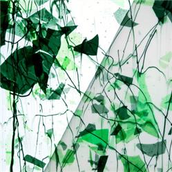 Clear with 3 shades of Green Frac, Green Streamers (Uroboros)