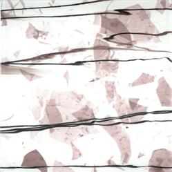 Clear with White and Plum Fractures and Blue Stringers (Uroboros 14-524-96)