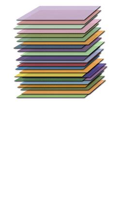 24-Piece 8" x 12" Cathedral Glass Assortment