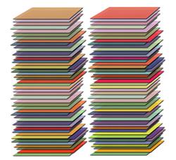 100-Piece 8" x 12" Cathedral Glass Assortment (100 pounds!), Regular and Premium Colors