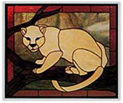 Carolyn Kyle Stained Glass Pattern - Mountain Lion (CKE-38)