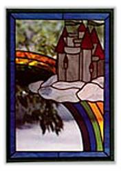 Carolyn Kyle Stained Glass Pattern -  Castle in the Clouds (CKE-73)