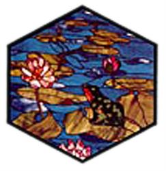 Carolyn Kyle Stained Glass Pattern -  Frog & Dragonfly (CKE-78)