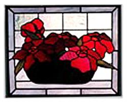 Carolyn Kyle Stained Glass Pattern -  Floral Bowl (CKE-79)