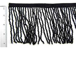 4" Black Fringe, per foot