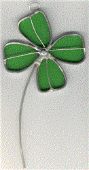 Real Shamrock Stained Glass Suncatcher Kit