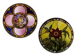 Carolyn Kyle Stained Glass Pattern - Poinsettia/Circle with Open Center (CKE-185)