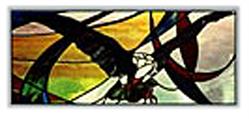 Carolyn Kyle Stained Glass Pattern - Eagle in Flight (CKE-61)