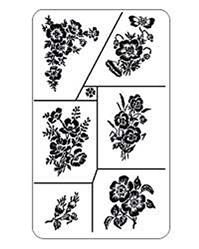 Rub 'N' Etch Floral 6