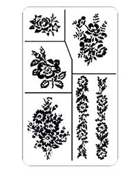 Rub 'N' Etch  Floral 8