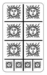 Rub 'N' Etch Sun Face