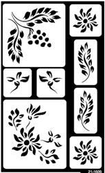 Over 'N' Over Berries Etching Stencil