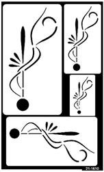 Over 'N' Over Deco Etching Stencil