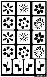 Over 'N' Over Daisies Etching Stencil