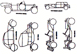 Suncatcher patterns - Antique Autos (D-40)